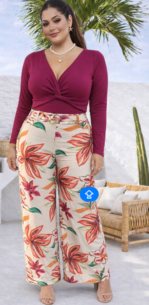 Pantalon Floral