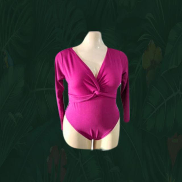 Body Manche longue - Rose fuchsia 🩷